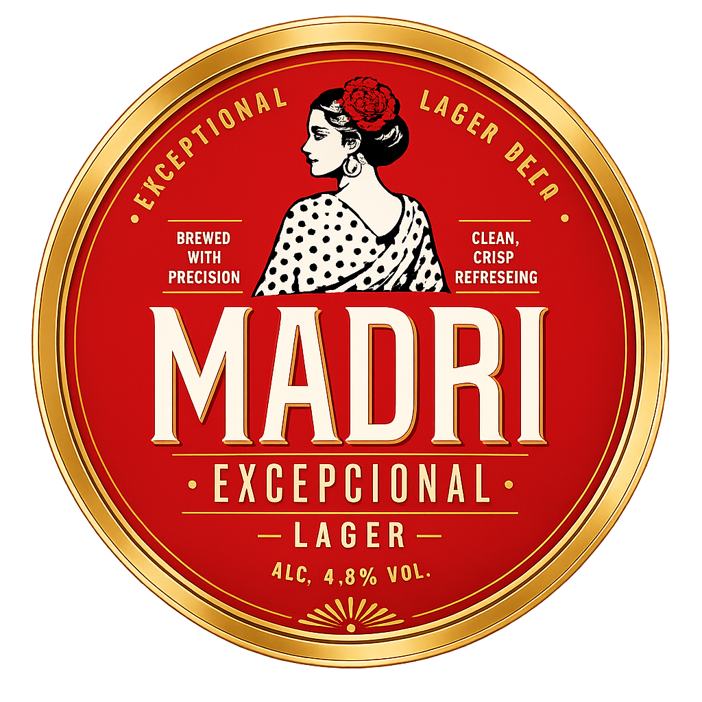 Madri Exceptional Lager 4.6% ABV