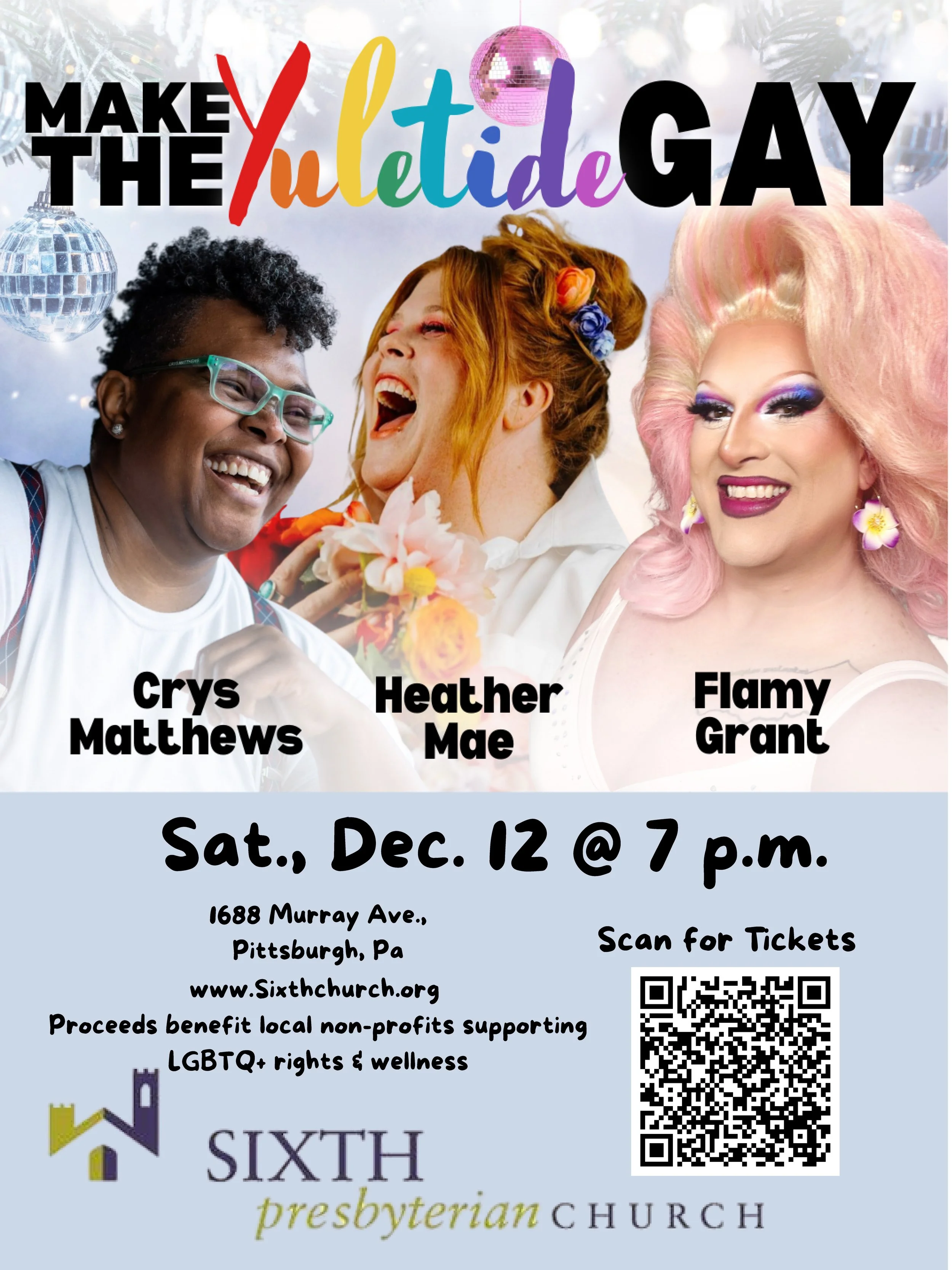 Make the Yuletide Gay! Dec. 12 @ 7PM