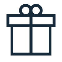 Icône de panier cadeau