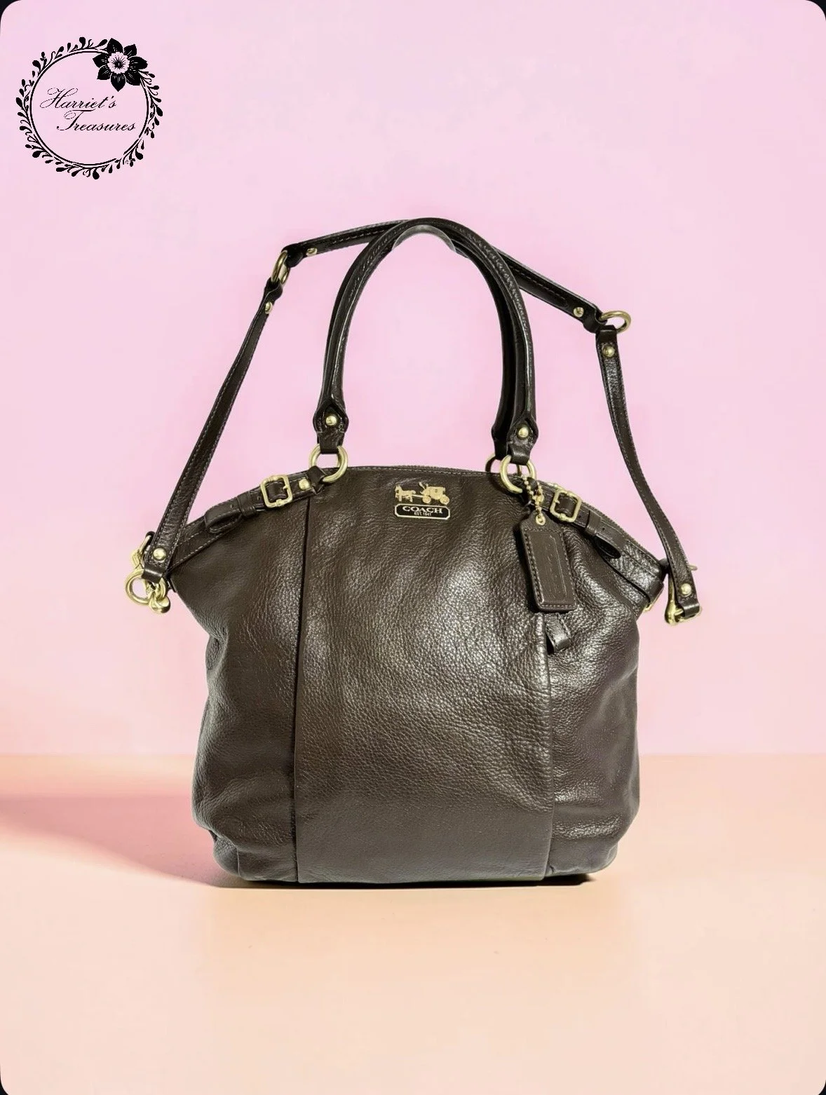 Brown Leather Coach Satchel