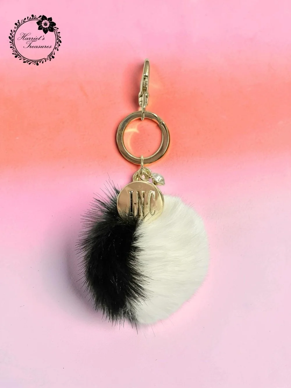 INC Black & White Pompom Charm