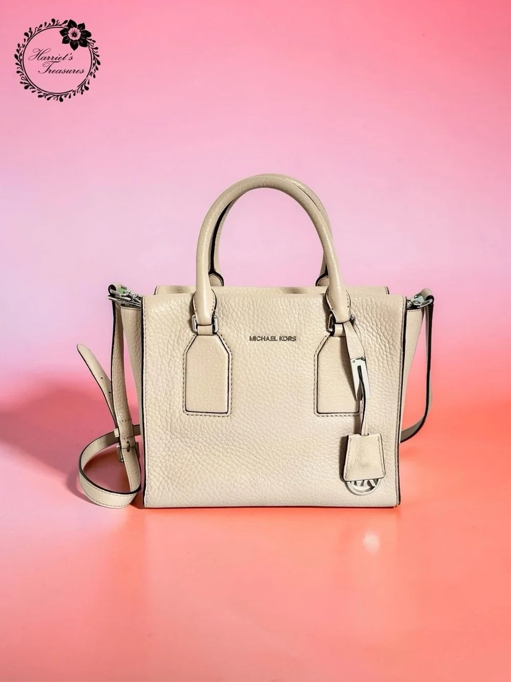 Michael Kors Blush Pebbled Leather Satchel