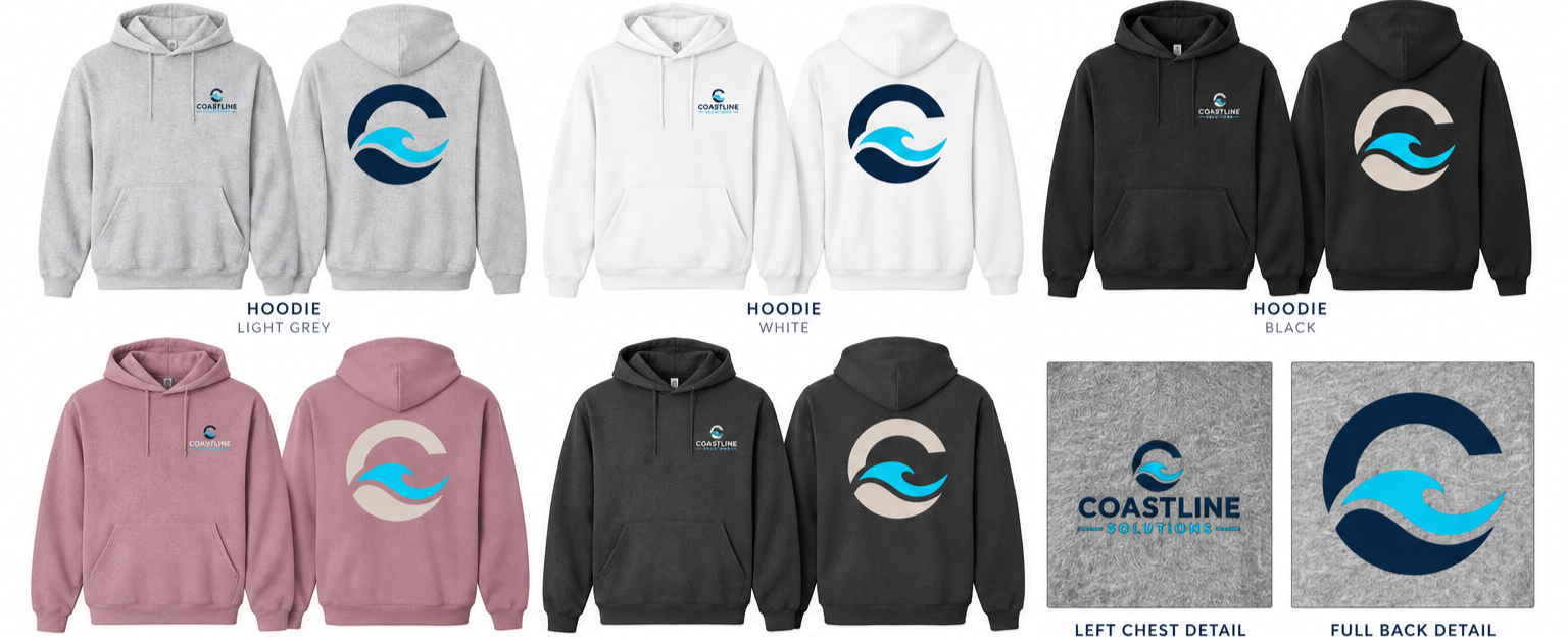 Coastline Unisex Midweight Hoodie