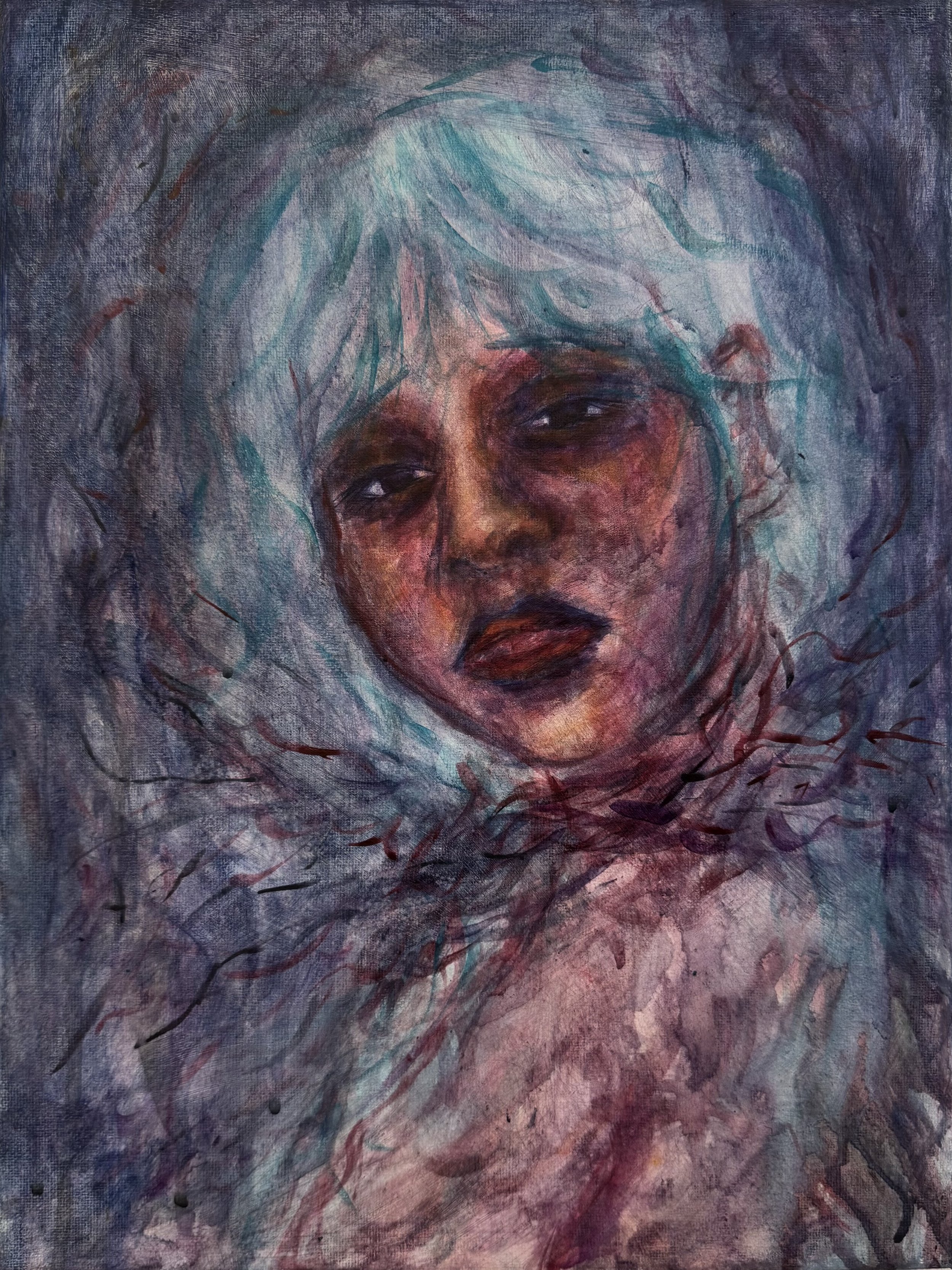 Breath - Acrylic on Canvas, 40cm x 30cm x 1.5cm, 2026