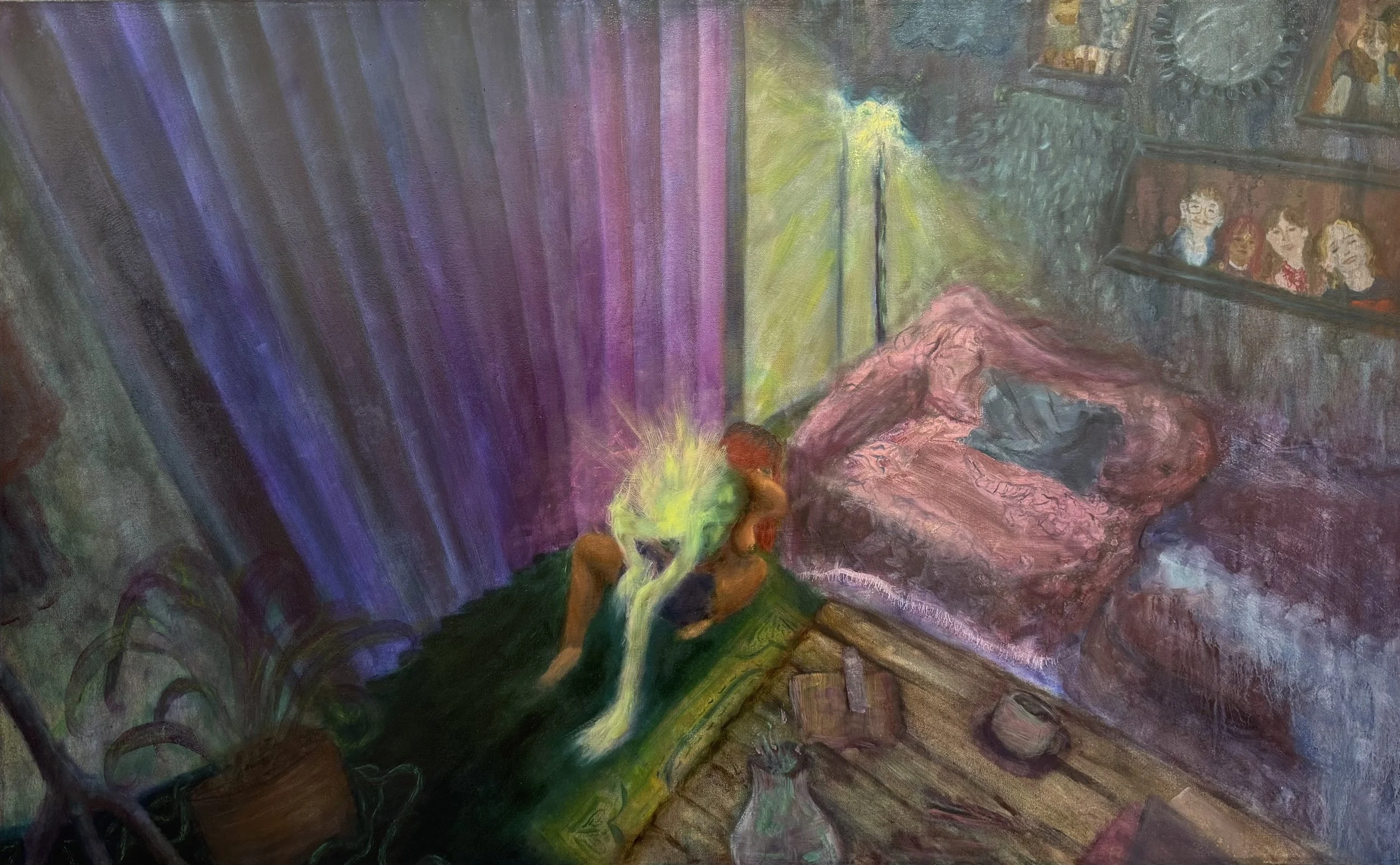 Inside, Outside, Inside - Oil on Canvas, 80cm x 130cm x 4.5cm, 2026