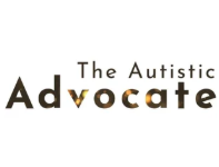 Logo for The Autistic Advocate with the word 'Advocate' in bold, replacing the 'o' with a yellow circle.