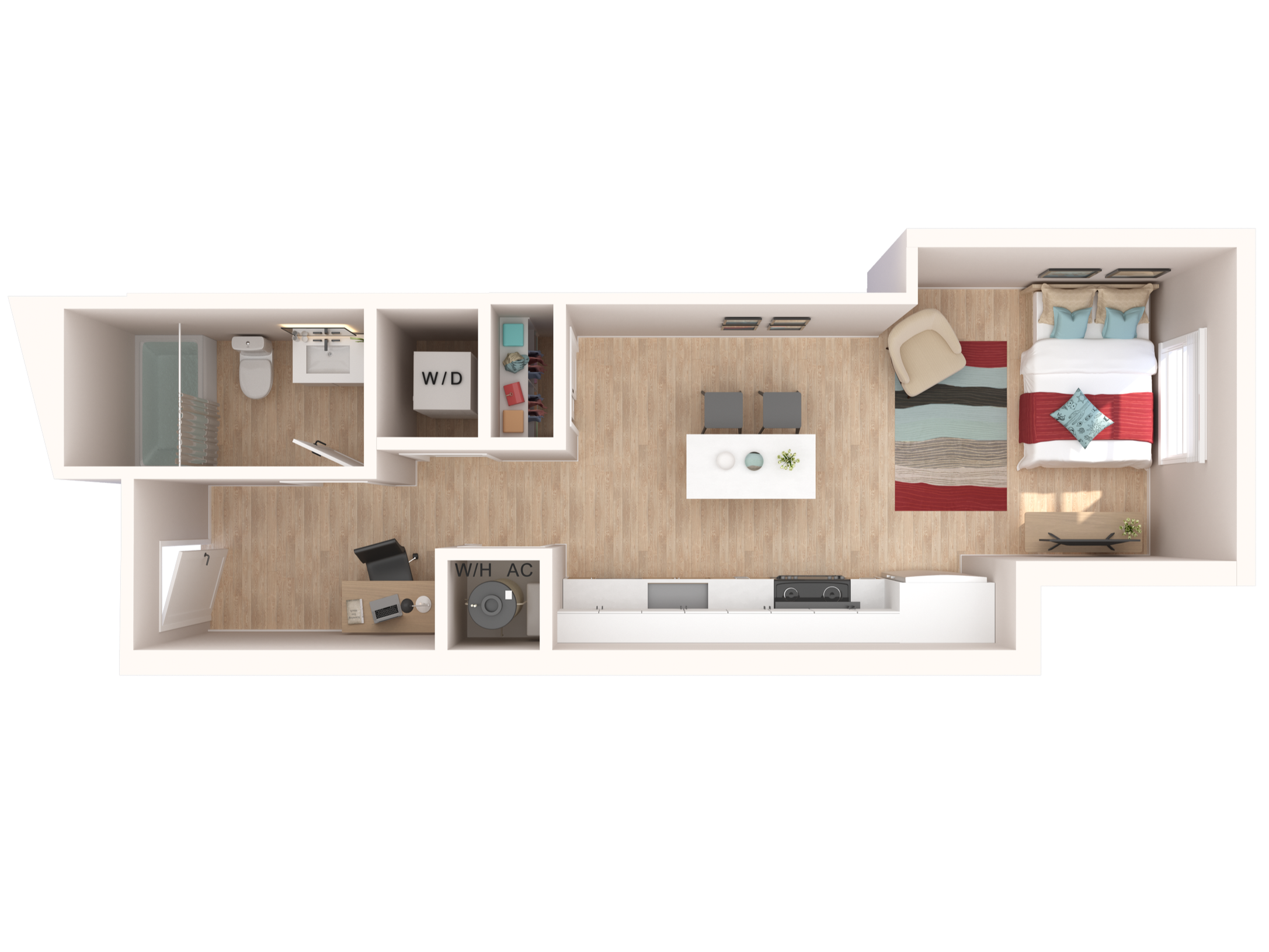 The Charm Studio Floor Plan