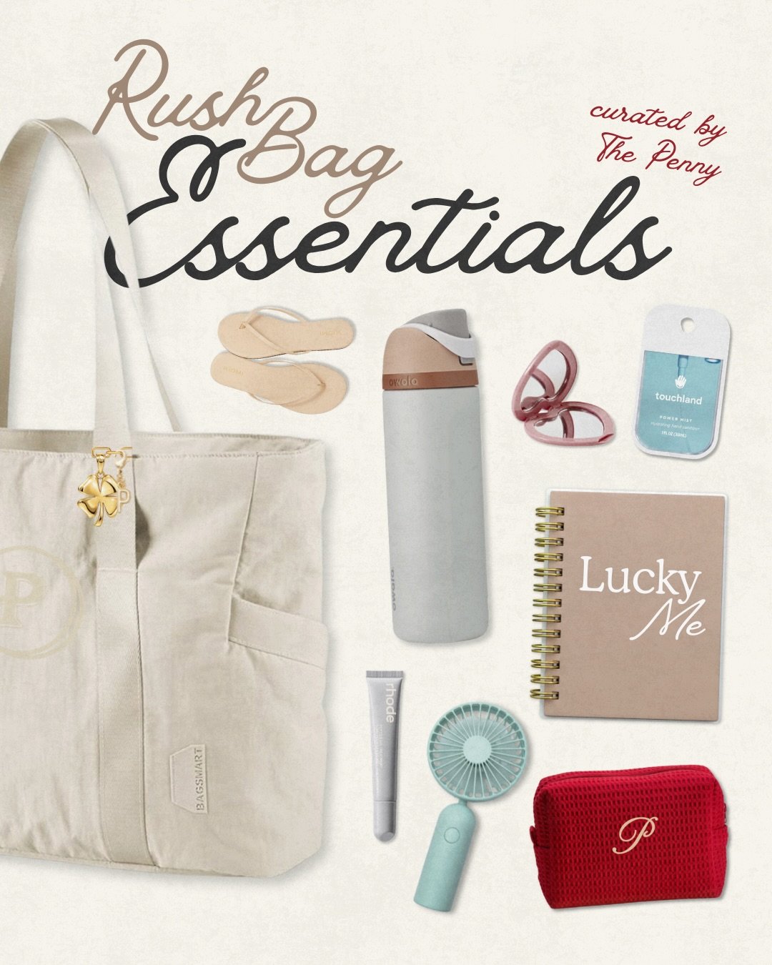 Rush Essentials curated by The Penny ✨ Good luck to all Potential New Members rushing this fall! 🍀☺️

#collegestation #tamu #sorority #sororitylife #rush