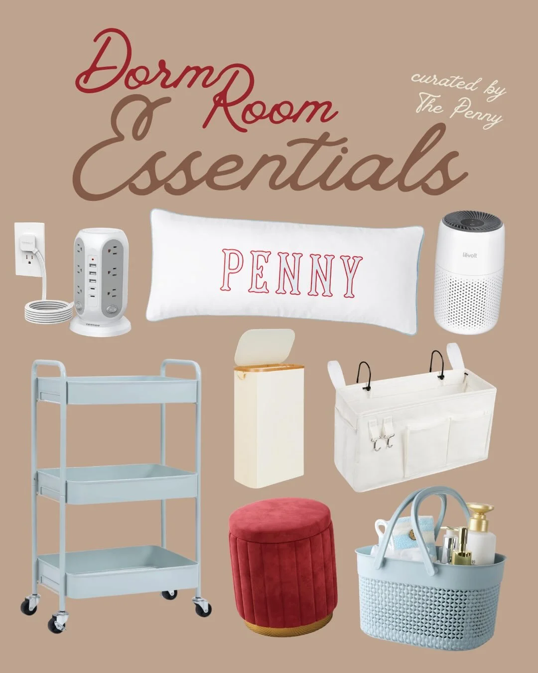Dorm Essentials curated by The Penny ✨ Here are some tips to set you up for success 💌

#studenliving #tamu #collegestation #livethepenny #livelucky