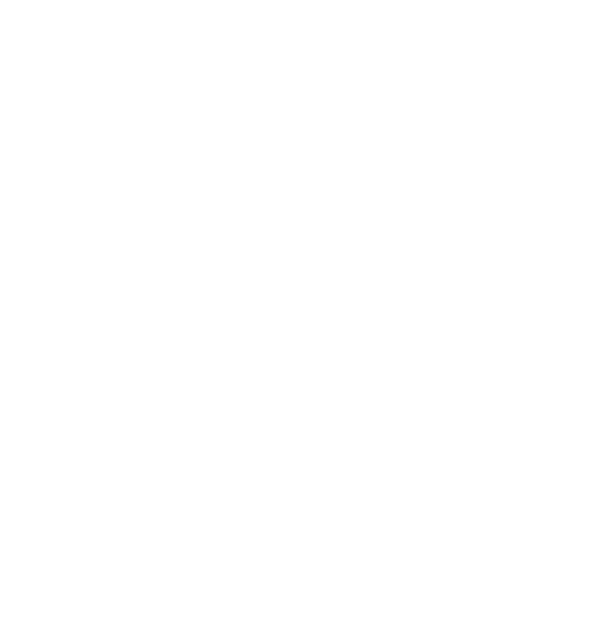 White line drawing of a smiling sun with a human face, closed eyes, and flowing sun rays on a black background.