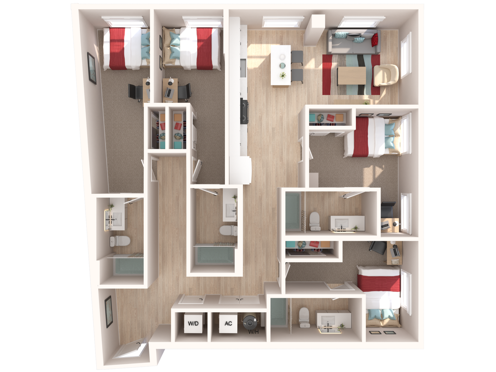 The Legacy Four Bedroom Floor Plan