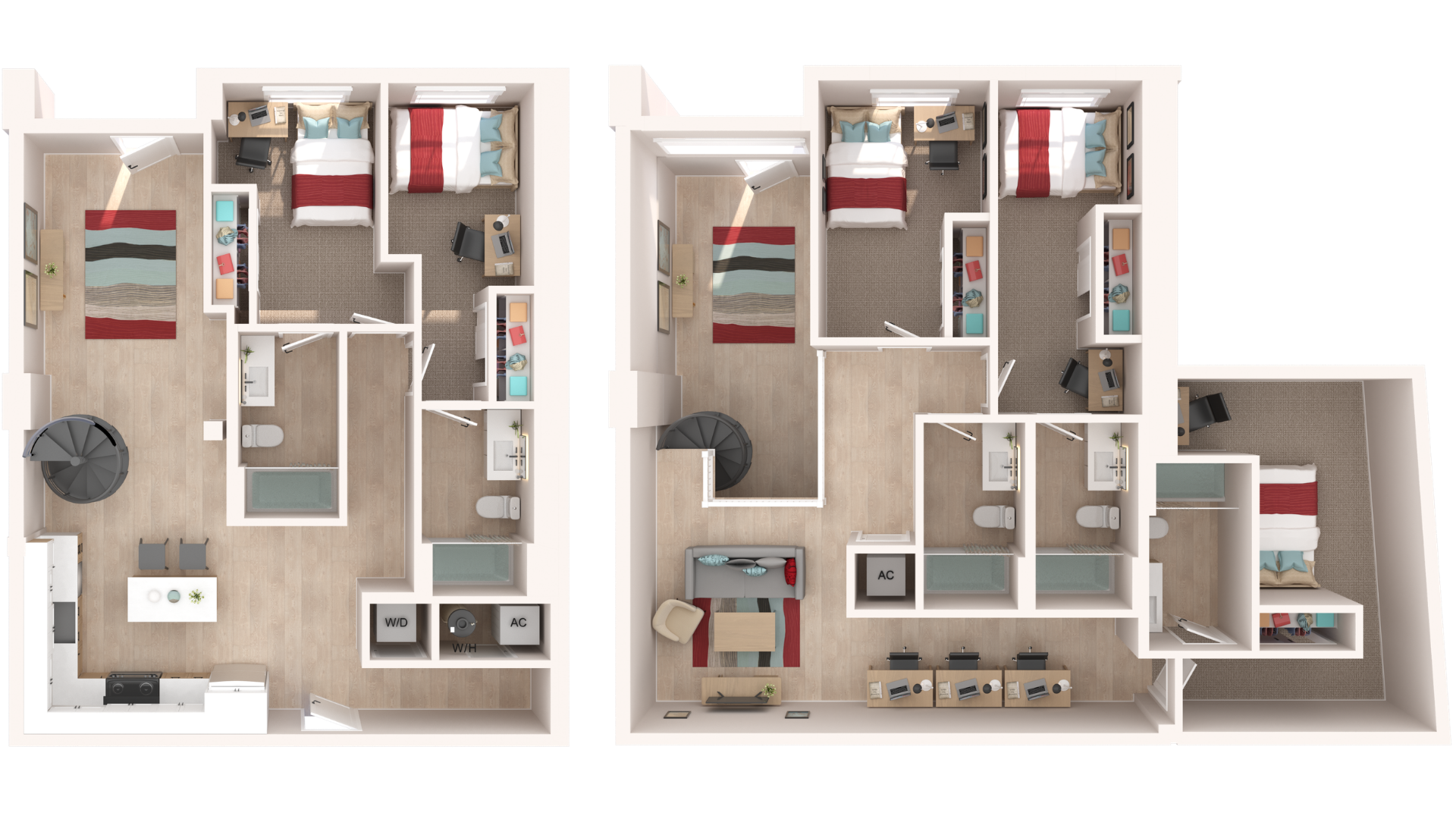 The Reserve Townhome Five Bedroom Floor Plan