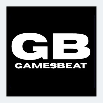 Black square logo with large white letters 'GB' above the word 'GAMESBEAT' in smaller white text.