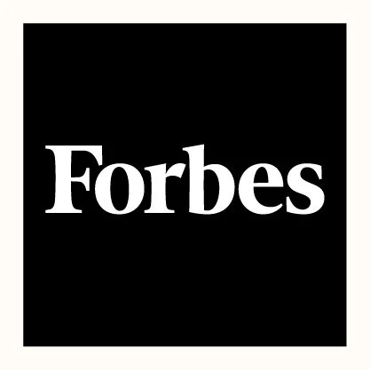 Official Forbes Logo. White text on black background.