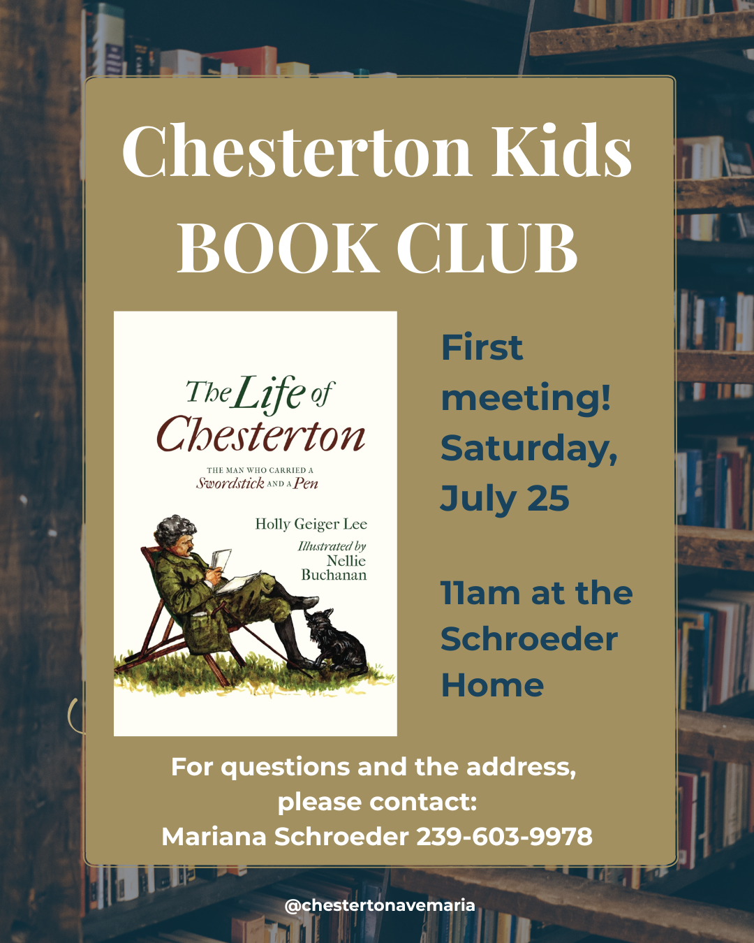 Chesterton Kids Book Club!
