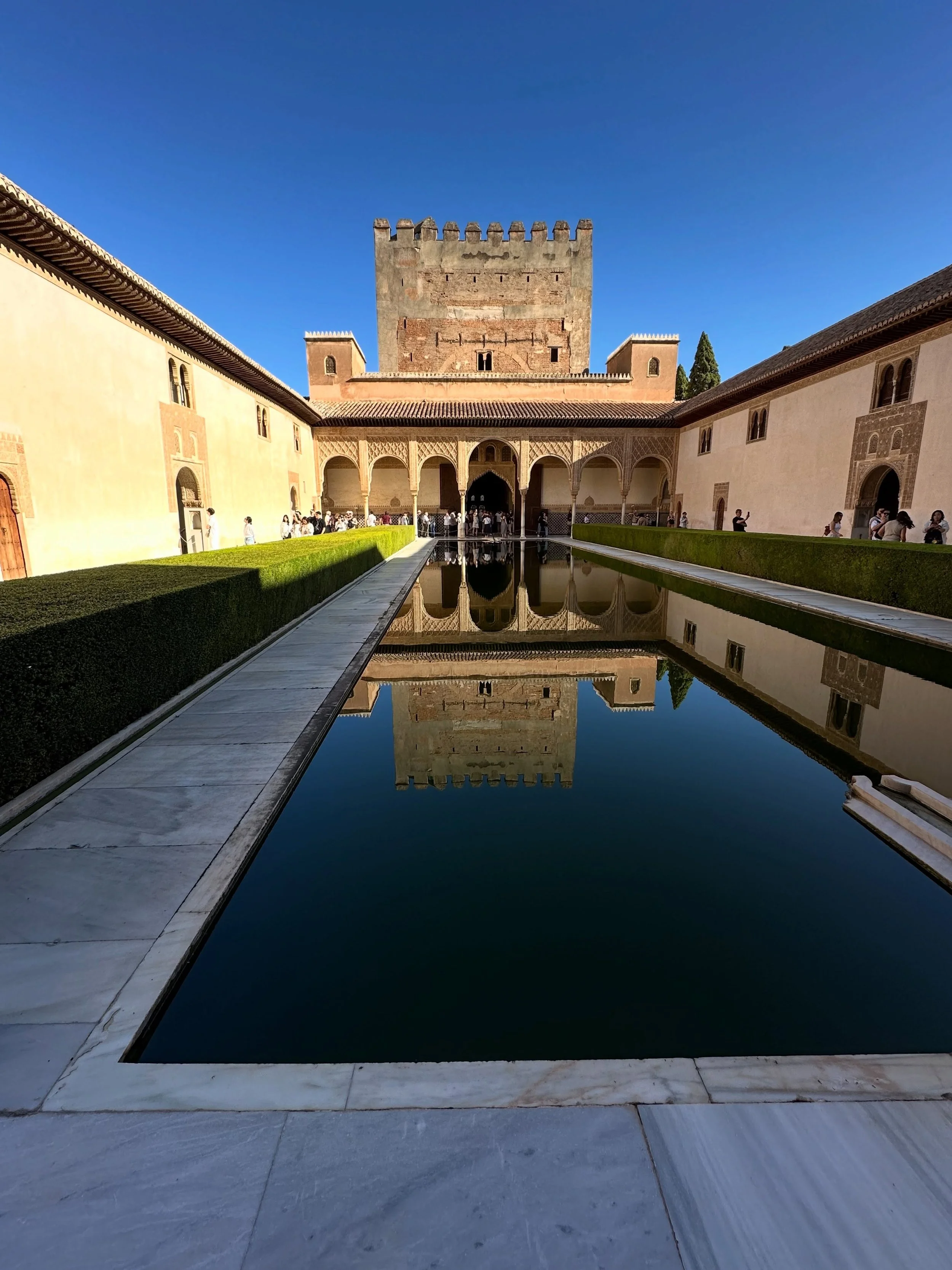 We toured the stunning Alhambra this morning in Granada Spain with adorable Juanco.  A delight! The architecture in the Palaces are extraordinary and expansive.
#architecturelover #moorisharchitecture #historic #palace #designerdeb