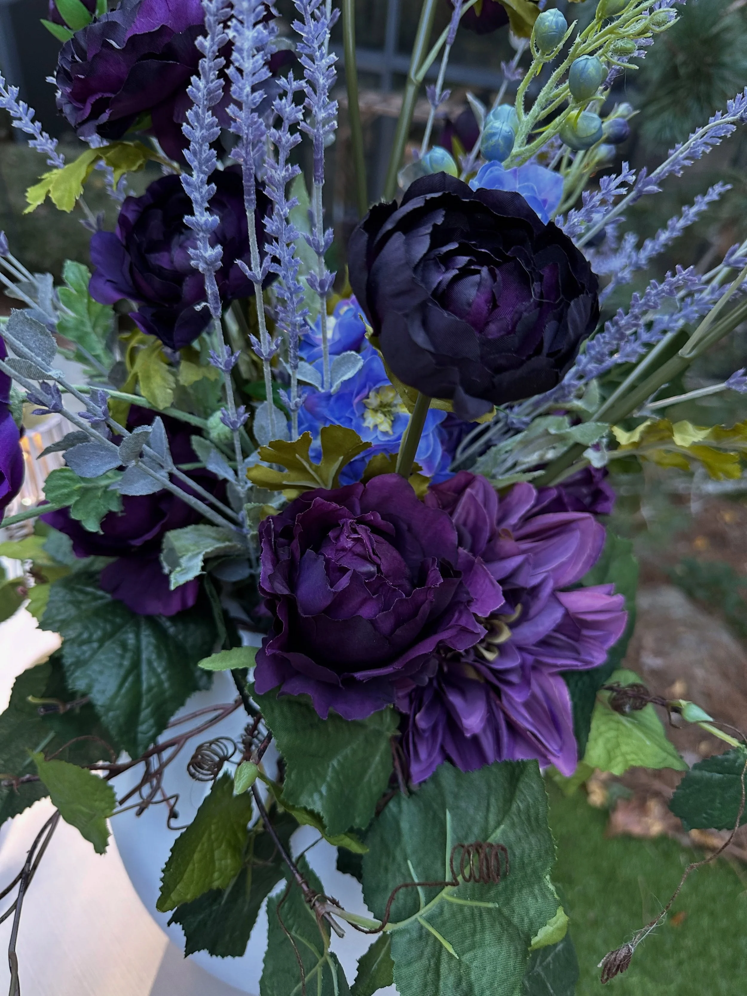 Color of the day is passion purple in honor of Olivia and Marcus&rsquo;s wedding! What a wonderful wedding weekend.  Love wins everytime.
#weddingflowers #familylove #lovestory #outdoorwedding #loveforever