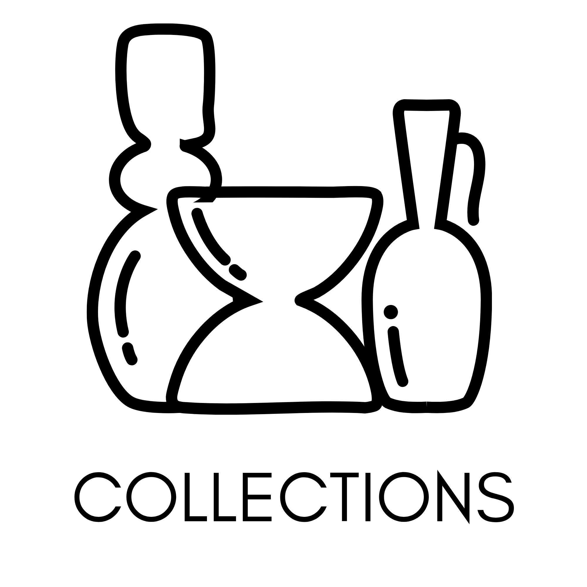 Black and white silhouette of a woman holding a glass of wine