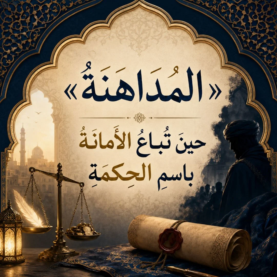 »المُدَاهَنَةُ« حينَ تُباعُ الأَمانَةُ باسمِ الحكمَةِ: