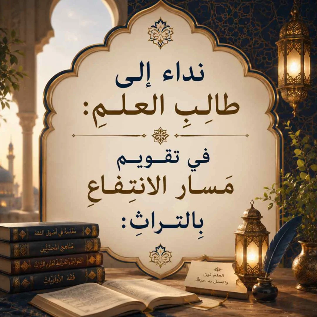 نداءٌ إلى طالِبِ العلمِ: في تقويمِ مَسارِ الانتِفاعِ بالتُّراثِ: