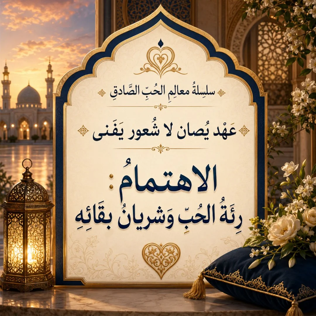 الاهتمام رِئَةُ الحُبِّ وشِريانُ بقائِهِ