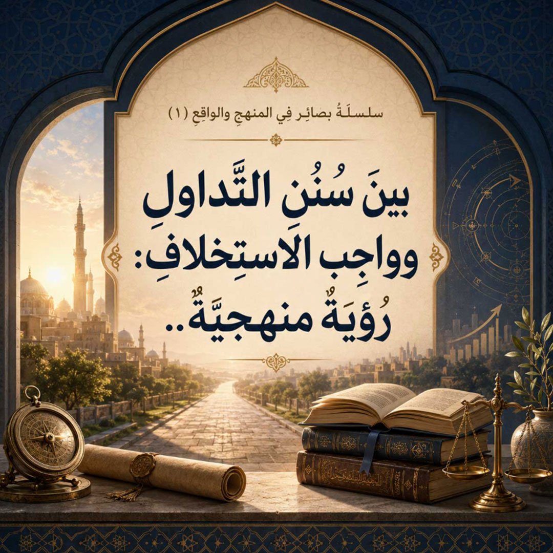بينَ سُننِ التَّداولِ وواجِبِ الاستِخلافِ: رُؤْيَةٌ منهجيَّةٌ..