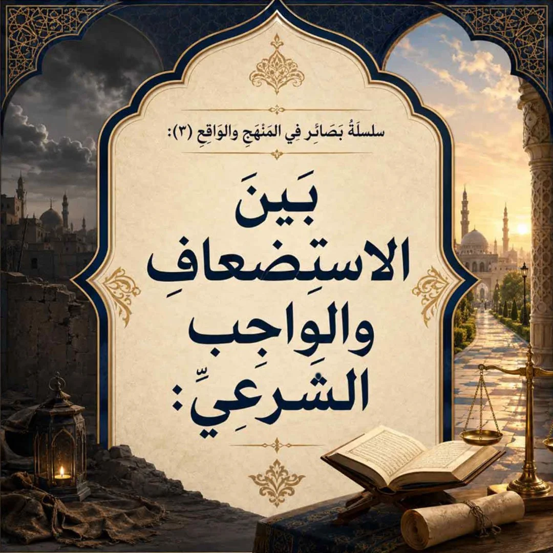 بينَ الاستضعافِ والواجبِ الشَّرعيِّ: