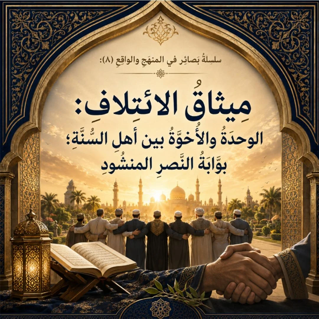 ميثاقُ الائتِلافِ: الوحدَةُ والأُخوَّةُ بين أَهلِ السُّنَّةِ؛ بوَّابَةُ النَّصرِ المنشُودِ..