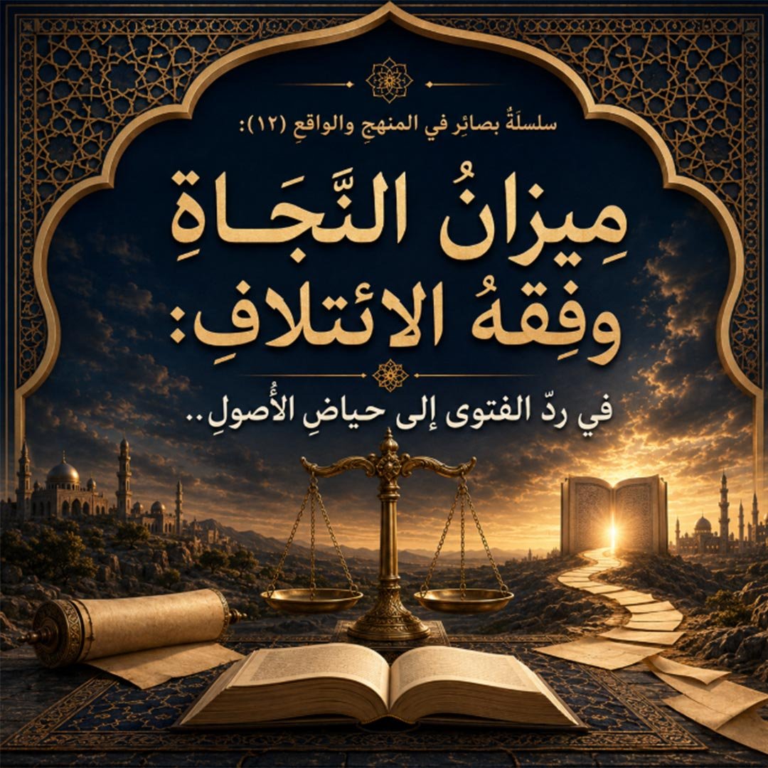 ميزانُ النَّجاةِ وفِقهُ الائتلافِ: في ردِّ الفتوى إلى حياضِ الأُصولِ..