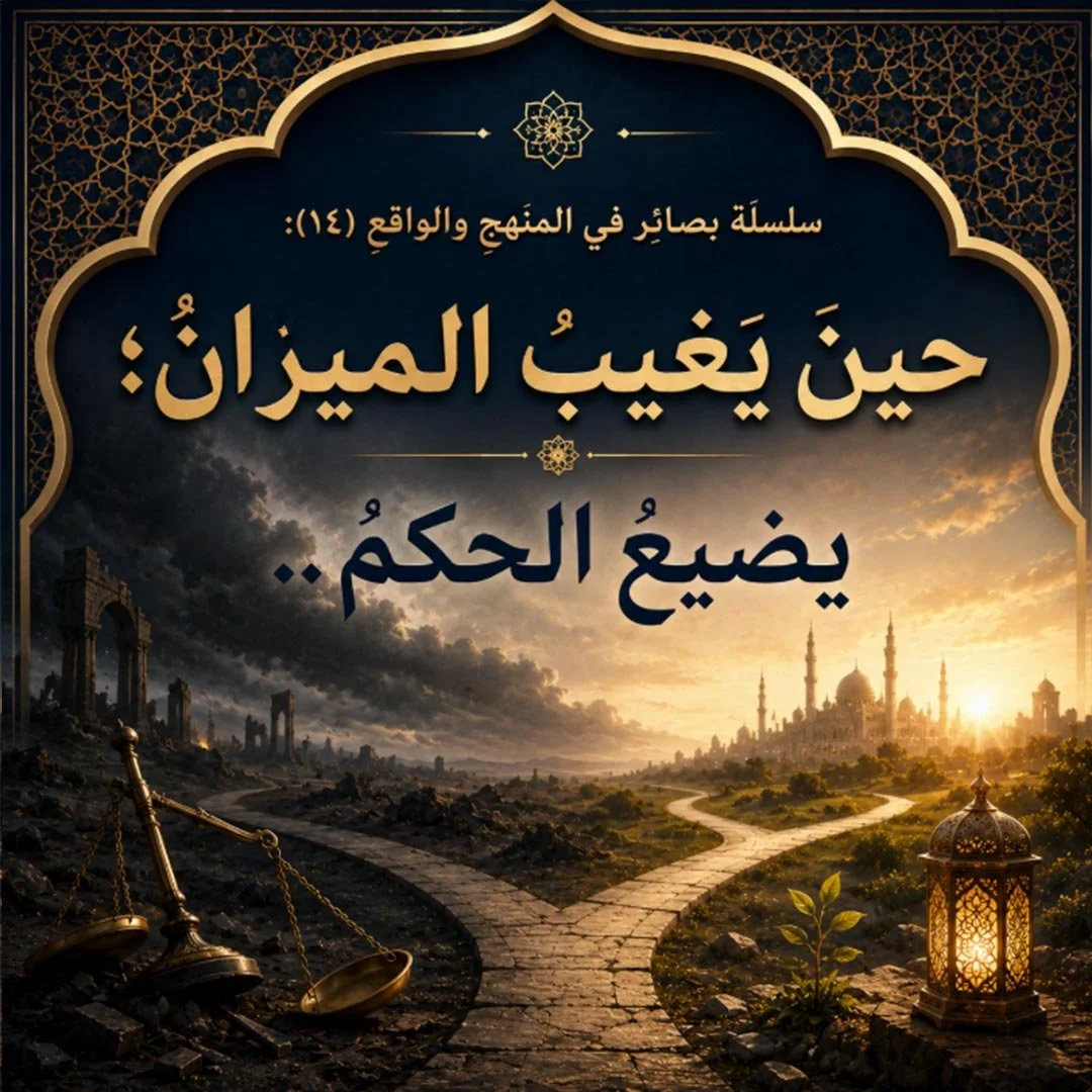 حينَ يغيبُ الميزانُ؛ يضيعُ الحكمُ..