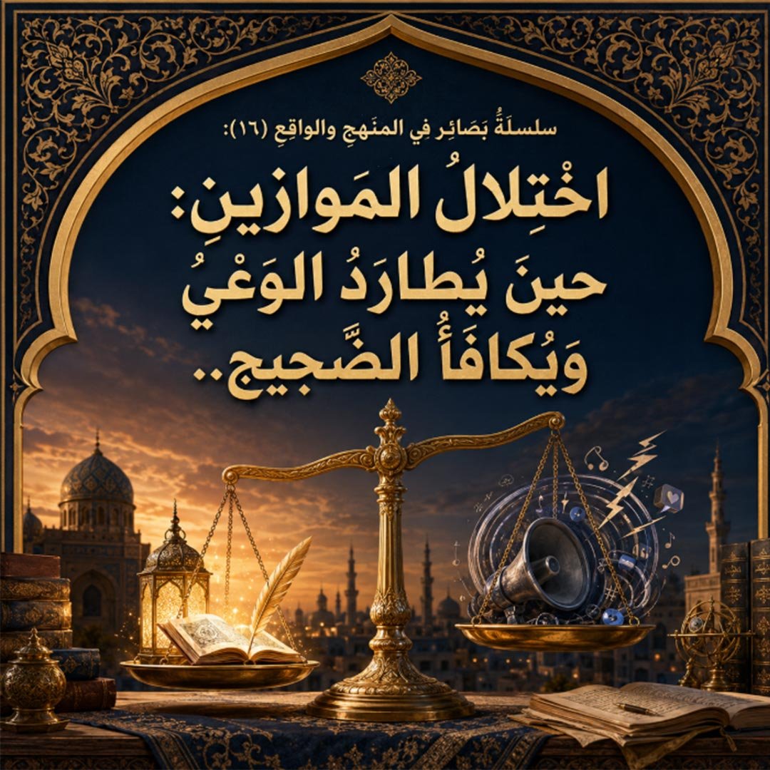 اختلالُ الموازين: حين يُطارَدُ الوعيُ ويُكافَأُ الضَّجيج..