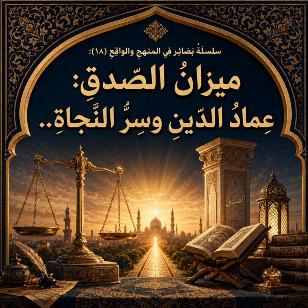 ميزانُ الصِّدْقِ: عِمادُ الدِّينِ وسِرُّ النَّجاةِ..