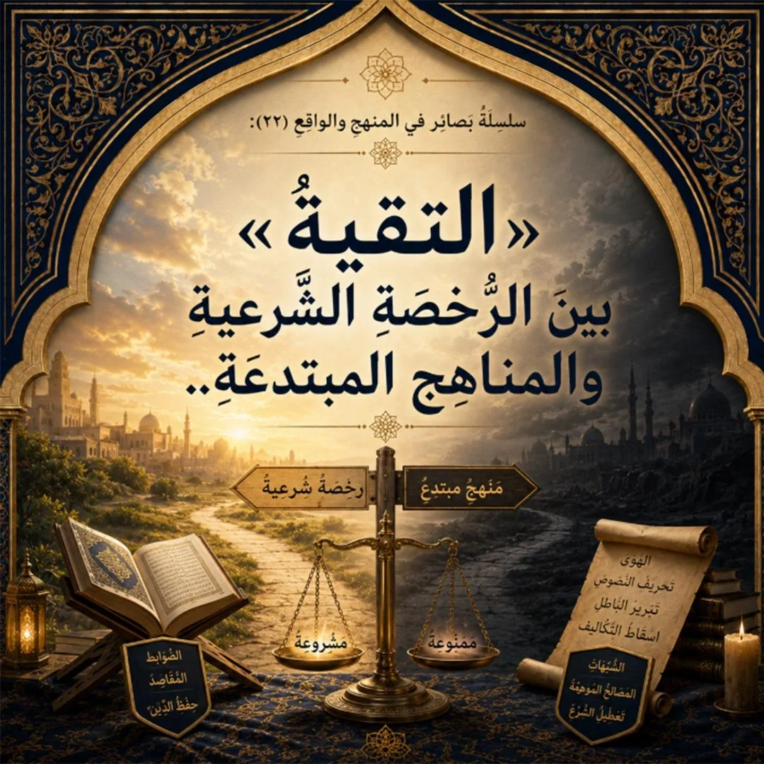 »التَّقيَّةُ« بينَ الرُّخصةِ الشَّرعيَّةِ والمناهِجِ المبتدعَةِ..