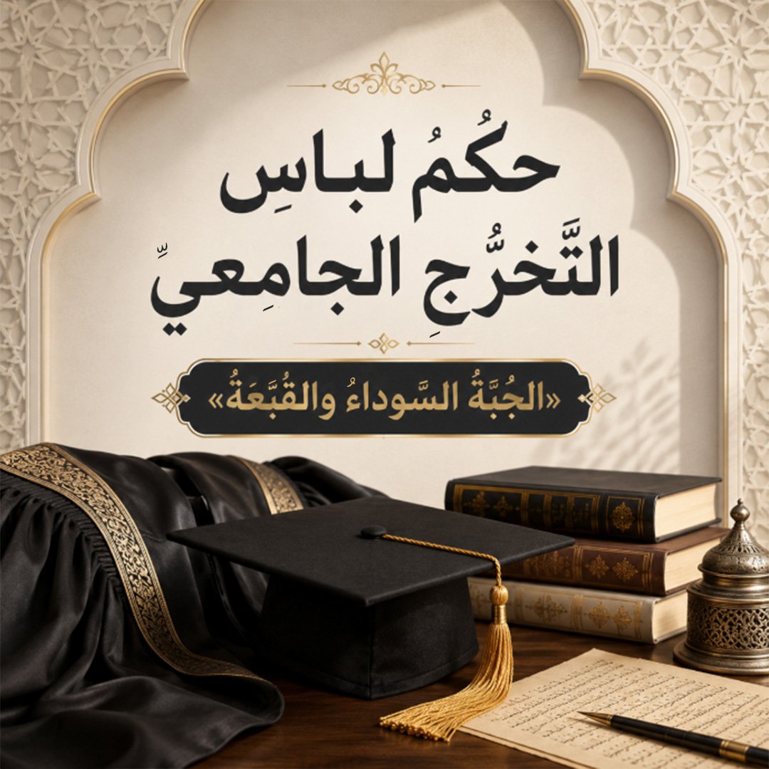 حكمُ‭ ‬لباسِ‭ ‬التَّخرُّجِ‭ ‬الجامِعيِّ ‮‮»‬الجُبَّةُ‭ ‬السَّوداءُ‭ ‬والقُبَّعَةُ«‬