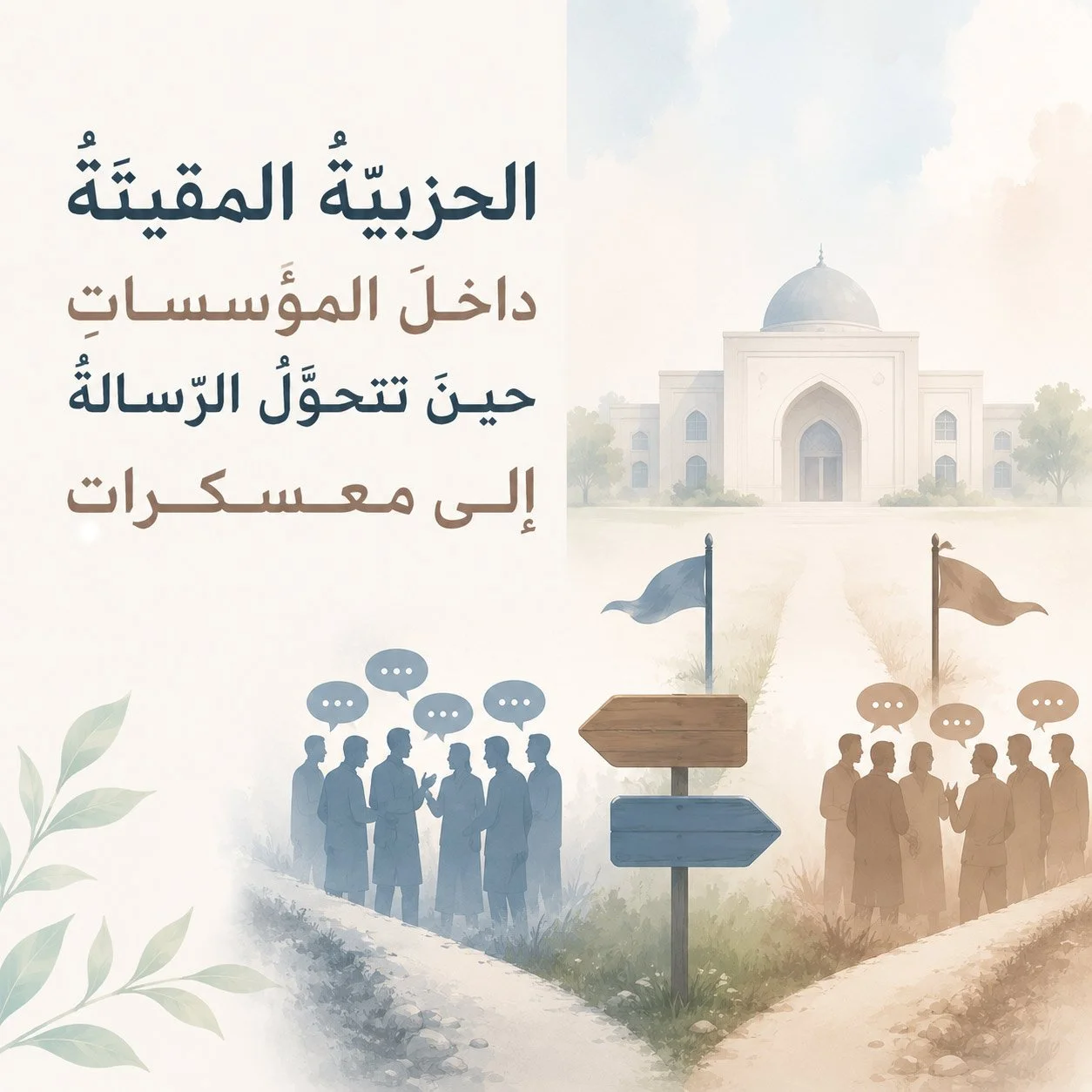 »الحزبيَّةُ المقيتَةُ داخلَ المؤَسَّساتِ« حينَ تتحوَّلُ الرِّسالَةُ إلى معسكراتِ: