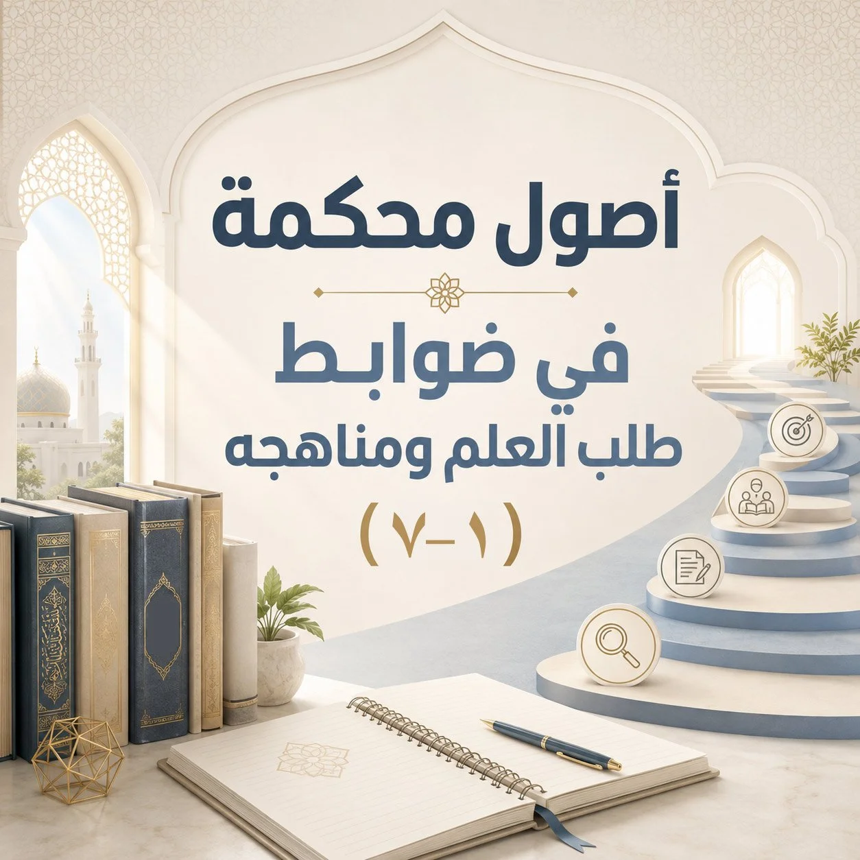 أُصولٌ محكمةٌ في ضوابط طلب العلم ومناهجهِ (١-٧):
