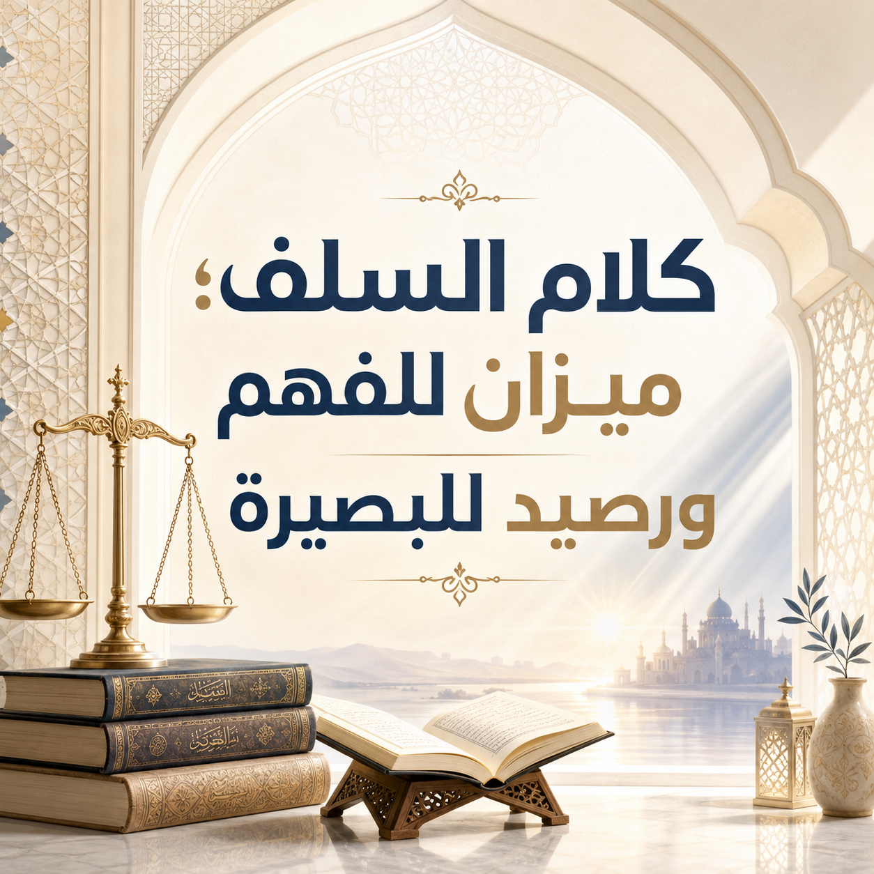»كلامُ السَّلفِ؛ ميزانٌ للفَهمِ ورصيدٌ للبصيرَةِ«: