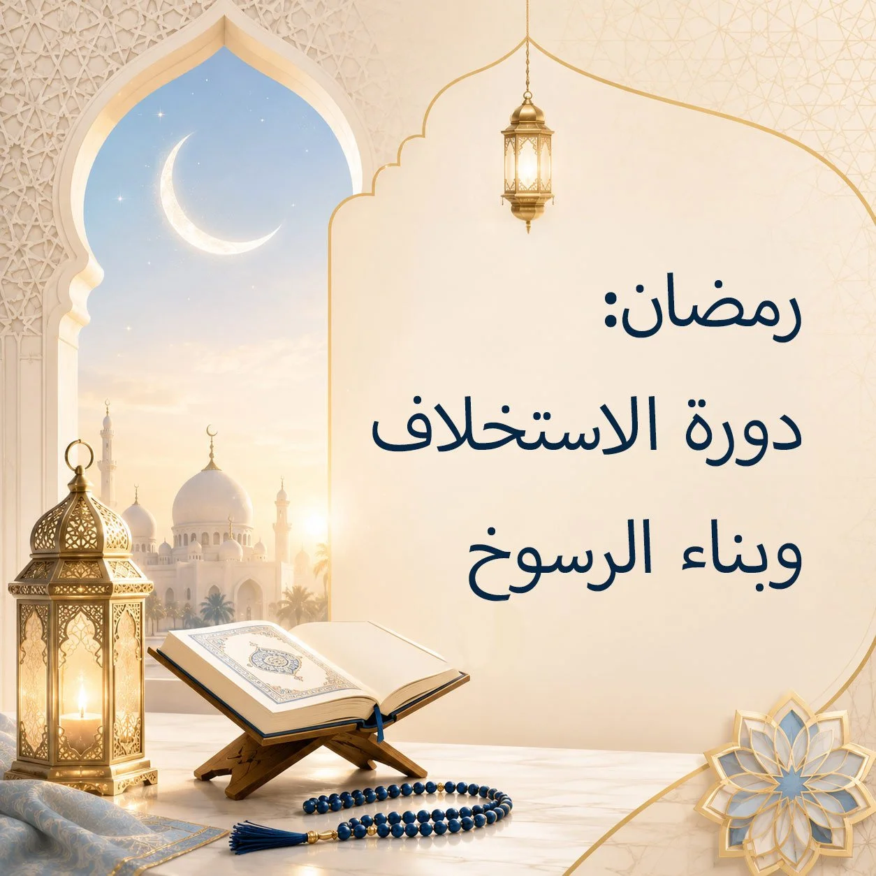 رمضانُ: دورَةُ الاستِخلافِ وبناءُ الرُّسوخِ: