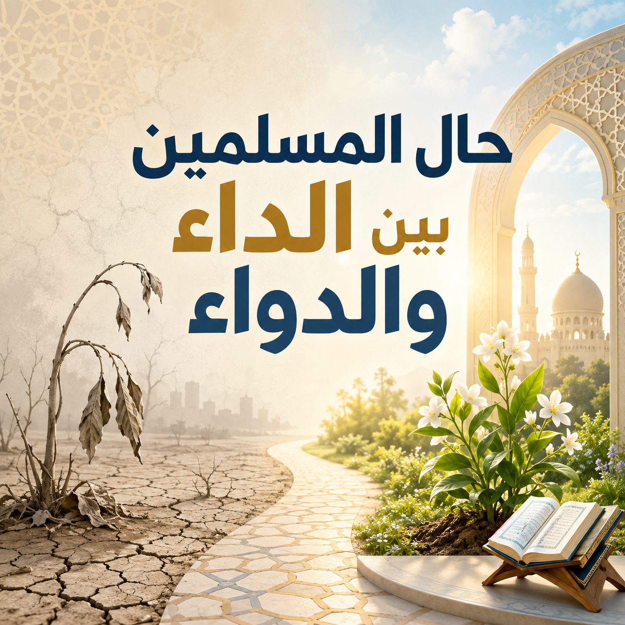 »حالُ المسلمينَ بينَ الدَّاءِ والدَّواءِ«: