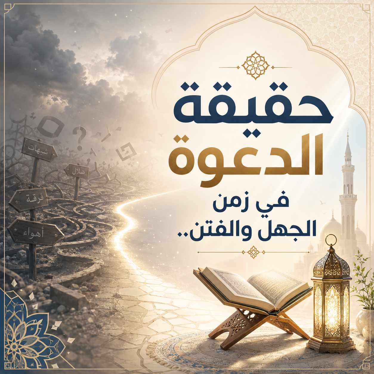 حقيقَةُ الدَّعوَةِ في زمنِ الجهْلِ والفِتنِ..