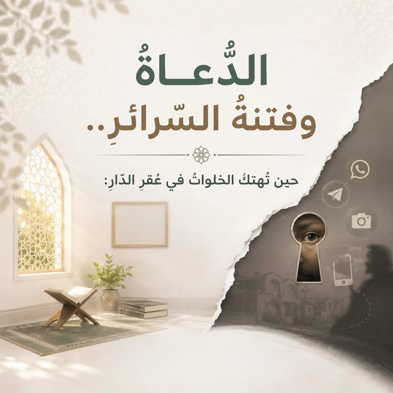 »الدُّعاةُ وفتنَةُ السَّرائِرِ« حينَ تُهتكُ الخلواتُ في عُقرِ الدَّارِ: