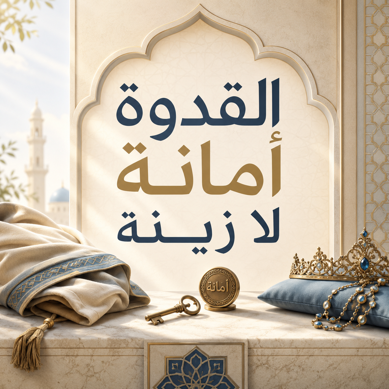 »القدوَةُ أَمانَةٌ لا زينَةٌ«: