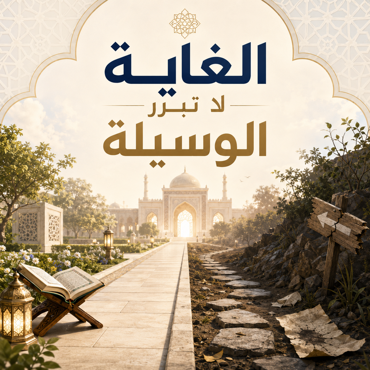 »الغايَةُ لا تُبرِّرُ الوسيلَةَ«: