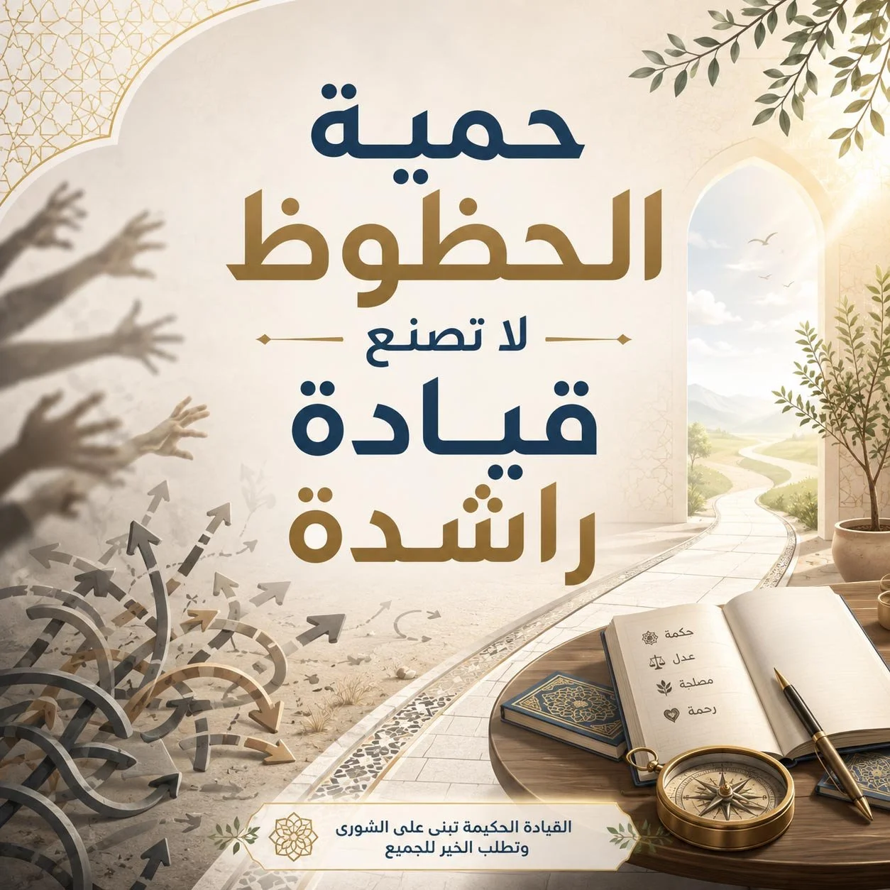 »حَمِيَّةُ الحُظوظِ؛ لا تَصنَعُ قيادَةً راشدَةً«: