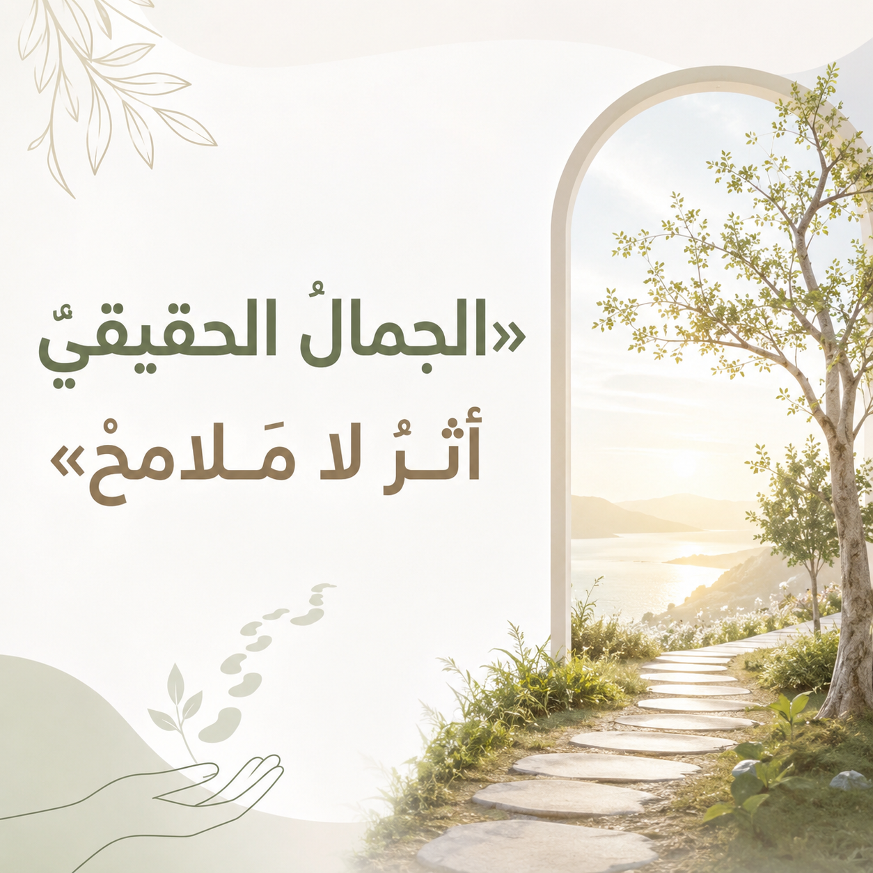 »الجمالُ الحقيقيُّ أَثرٌ لا مَلامحُ«: