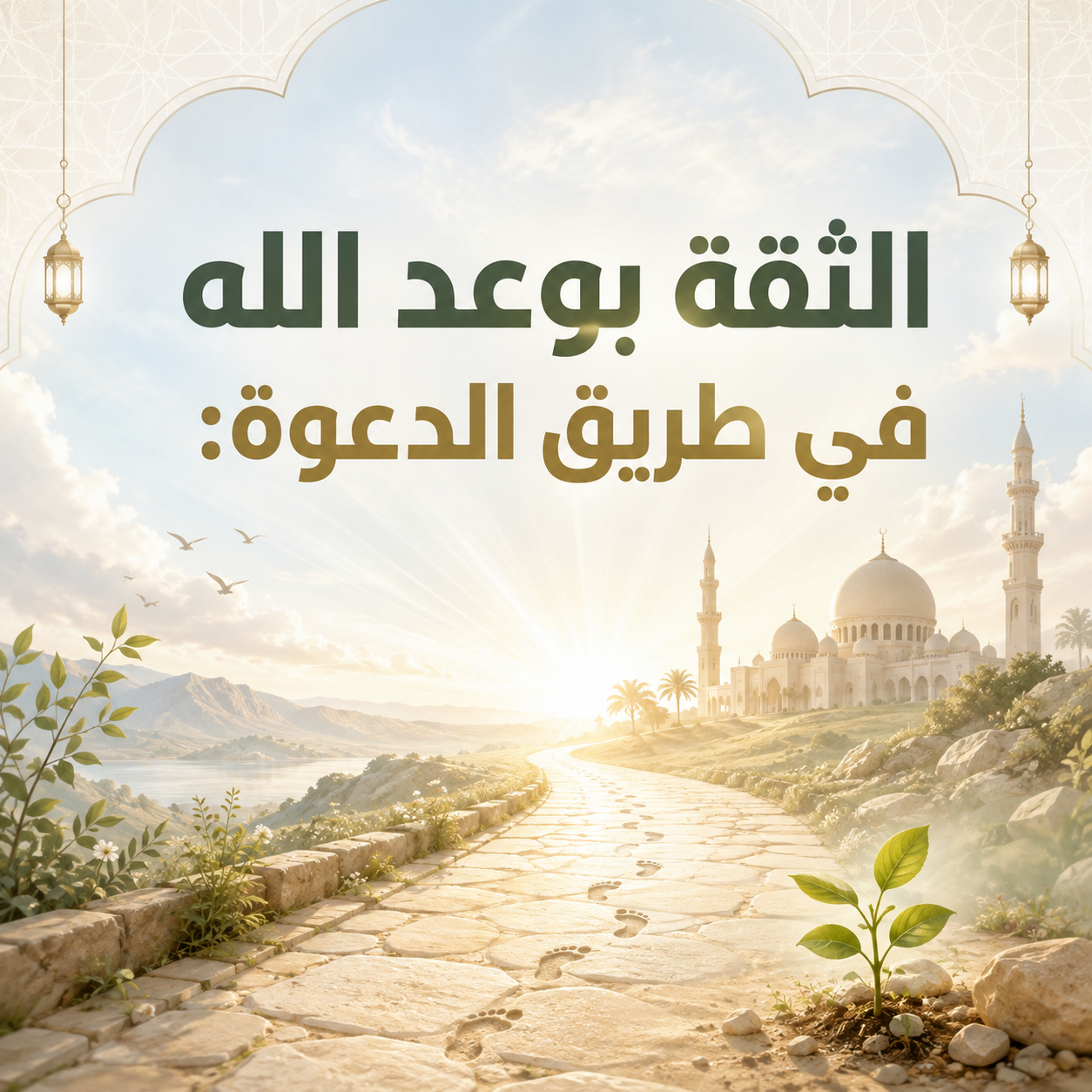 »الثِّقَةُ بوعْدِ اللهِ في طريقِ الدَّعوَةِ«: