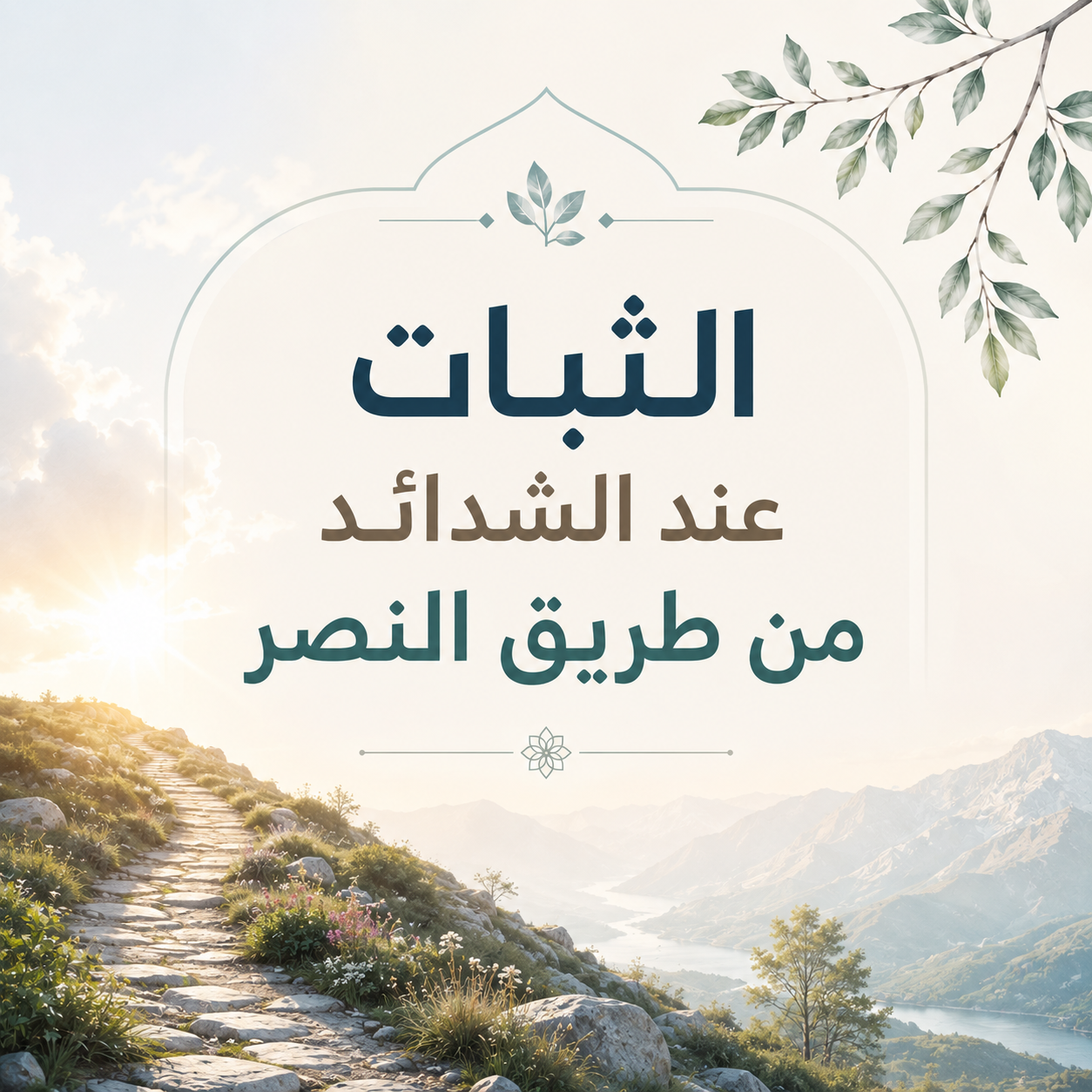 »الثَّباتُ عندَ الشَّدائِدِ مِن طريقِ النَّصْرِ«: