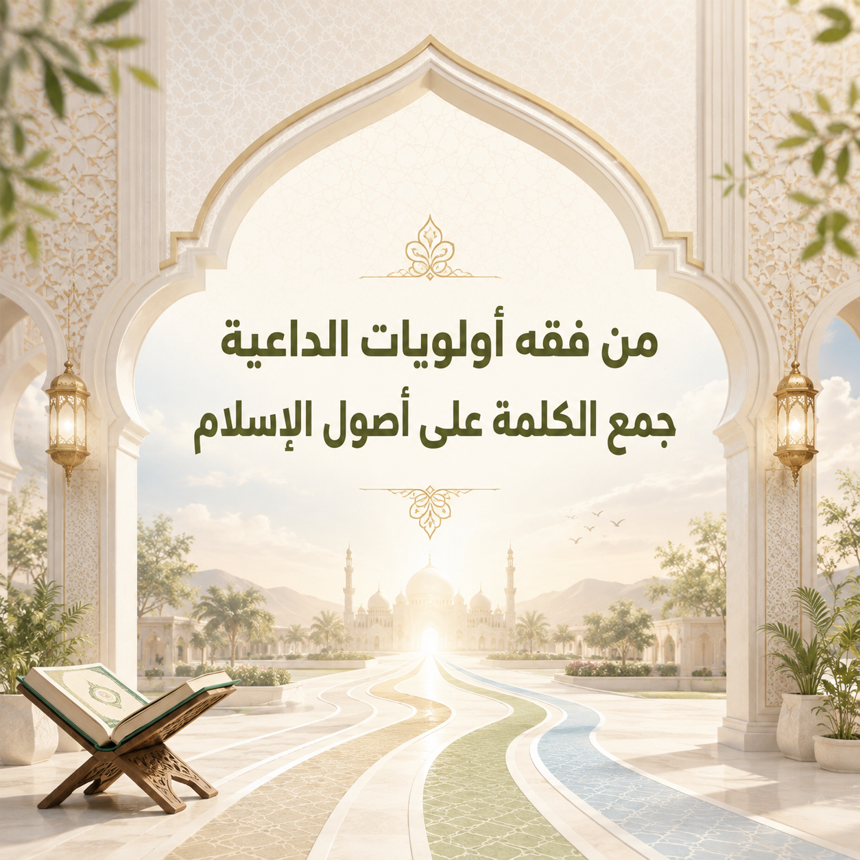»مِن فِقْهِ أَولويَّاتِ الدَّاعيَةِ« جَمْعُ الكلمَةِ على أُصُولِ الإسلامِ: