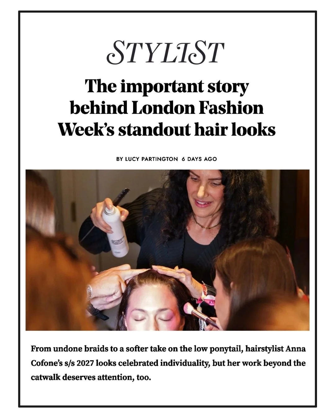 Click image to read on Stylist