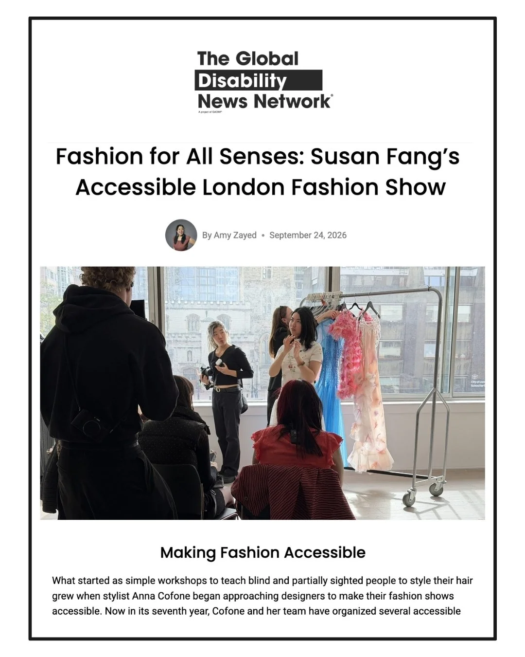 Click image to read on Global Disability News Network